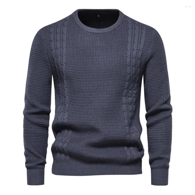 Maglioni da uomo 2024 maglione pullover caldo per l'autunno e l'inverno con materiale morbido tinta unita casual classico da uomo