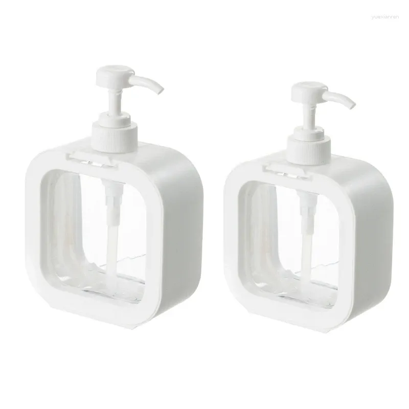 Distributeur de savon liquide 300ml 500ml, bouteille vide séparée, grande capacité, bouteilles transparentes à pression pour shampoing, revitalisant Portable, goutte