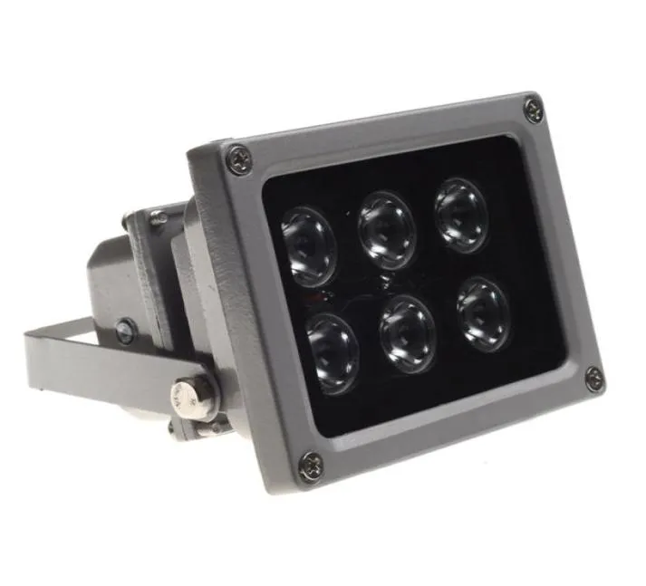 CCTV LEDS IR Illuminator infraröd lampa 6st 850 nm Array LED IR utomhusvattentät nattvision CCTV Fill Light för CCTV CAMERA9327551