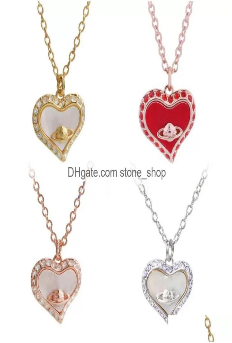 Pendant Necklaces West an Pearl Necklace Fl Of Diamond Earth Planet Jewelry Drop Delivery Pendants Dhwvh7661114
