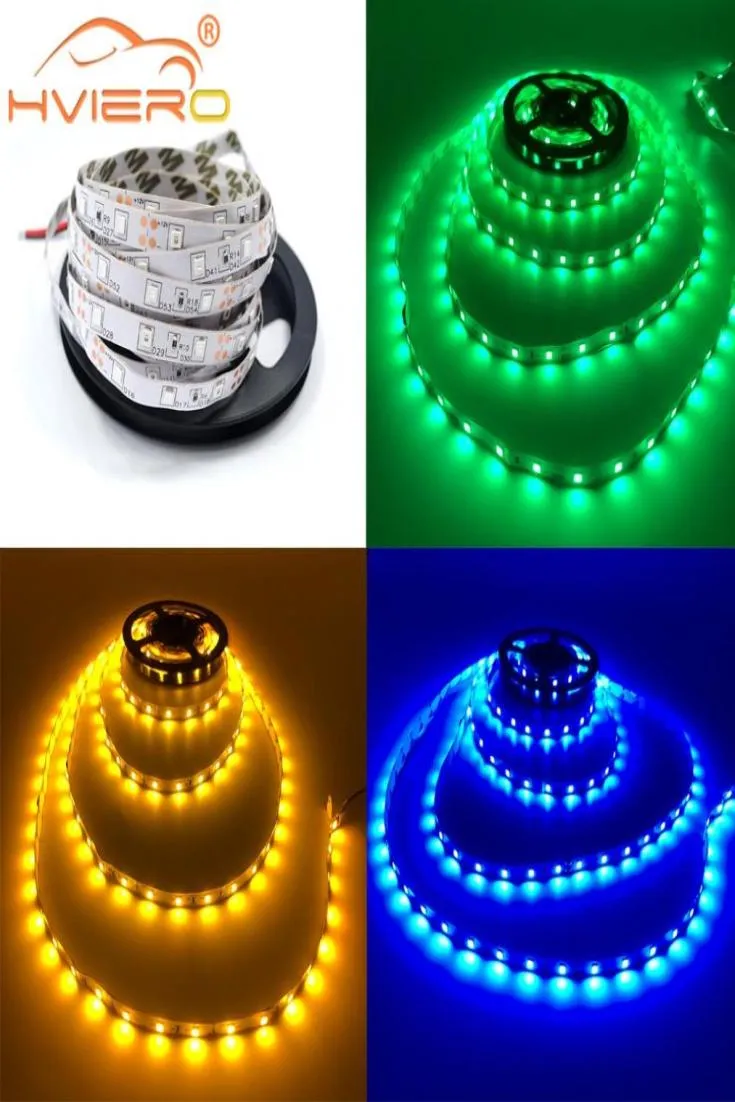 LED 스트립 5M 2835 비 방수 RGB 라이트 DC 12V 300LEDS 유연한 휴일 조명 문자열 홈 장식 테이블 테이프 데스크 LAMP6367009