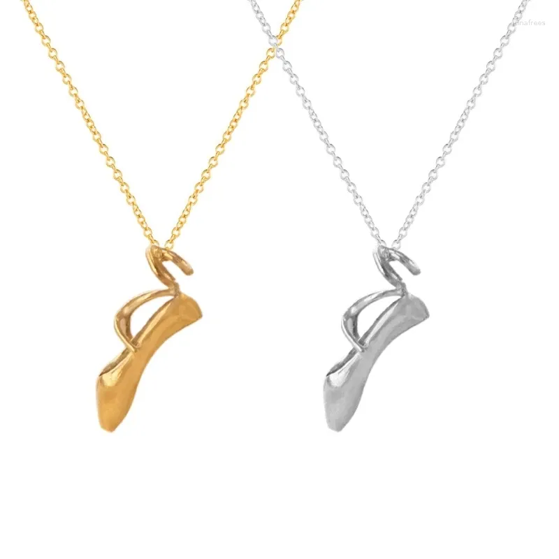 Pendant Necklaces Stylish Ballet Shoe Necklace Playful Accessory Neck Jewelry N0HE