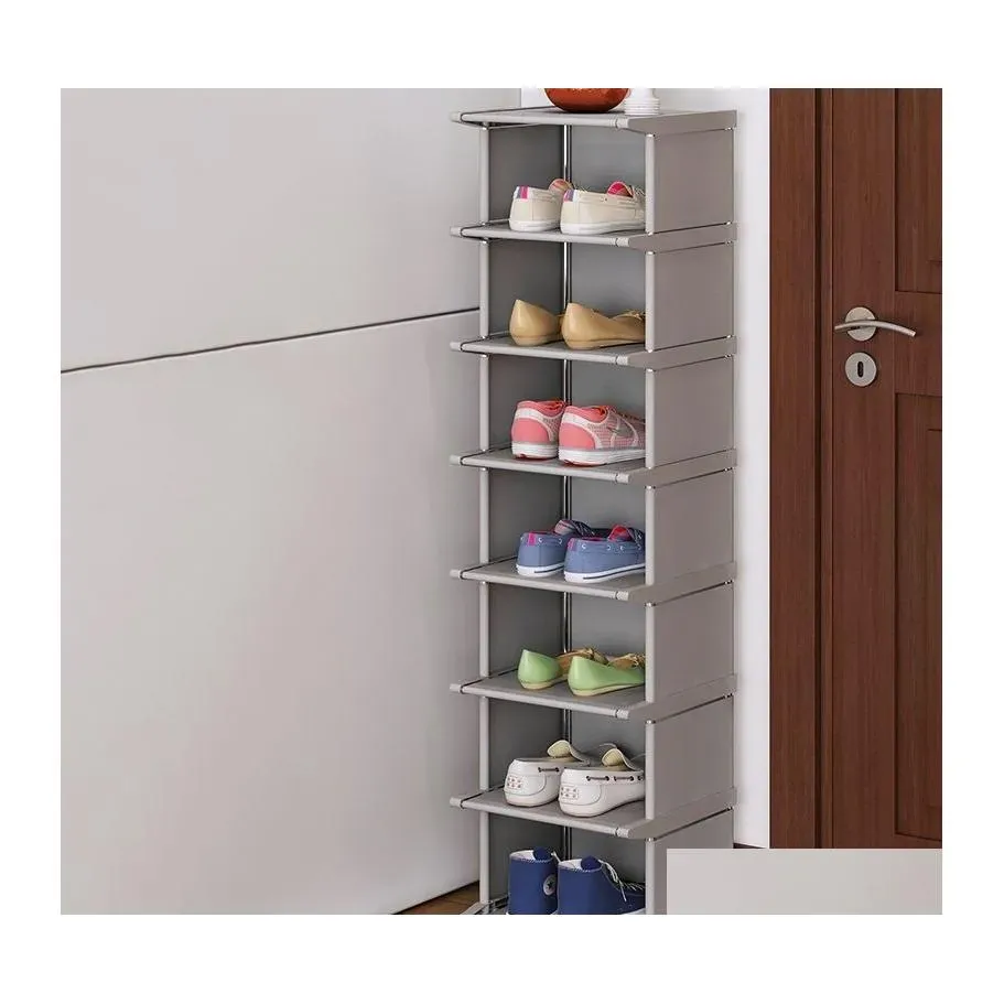 Lagerhalter Racks Vertikale Schuhregal Abnehmbarer Organizer Regal Wohnzimmer Eckschrank Wohnmöbel Schuhe für Schrank Y200 DHPZH