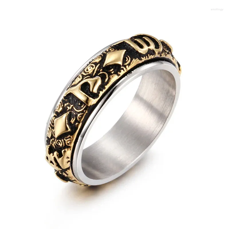 Klusterringar sutra ring sex ord mantra hjärta finger retro ornament