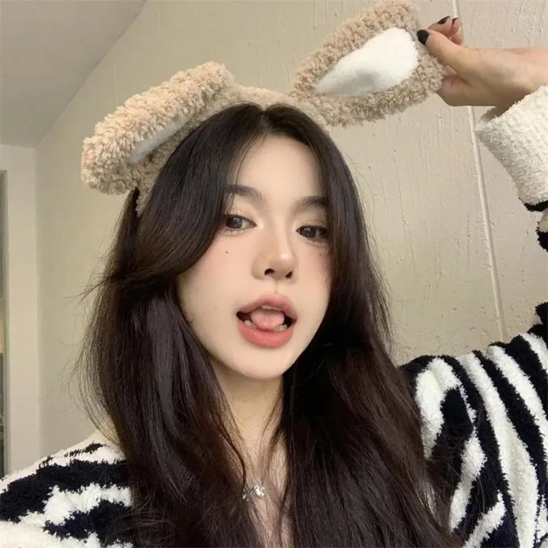 Hair Accessories Gifts Artifact Colorful Ears Headband Plastic Women Hairband Korean Style Headwear Plush Hoop