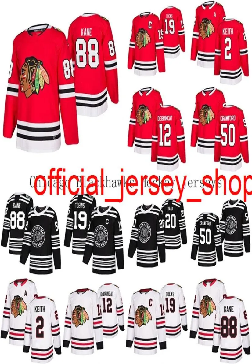 88 PATRICK KANE Hockey Jerseys 19 JONATHAN TOEWS 12 ALEX DEBRINCAT 2 DUNCAN KEITH 50 COREY CRAWFORD6126177