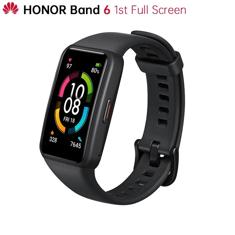 Watches Oryginalny zespół honorowy 6 bransoletka inteligentna opaska na rękę zegarek AMOLED dotyk