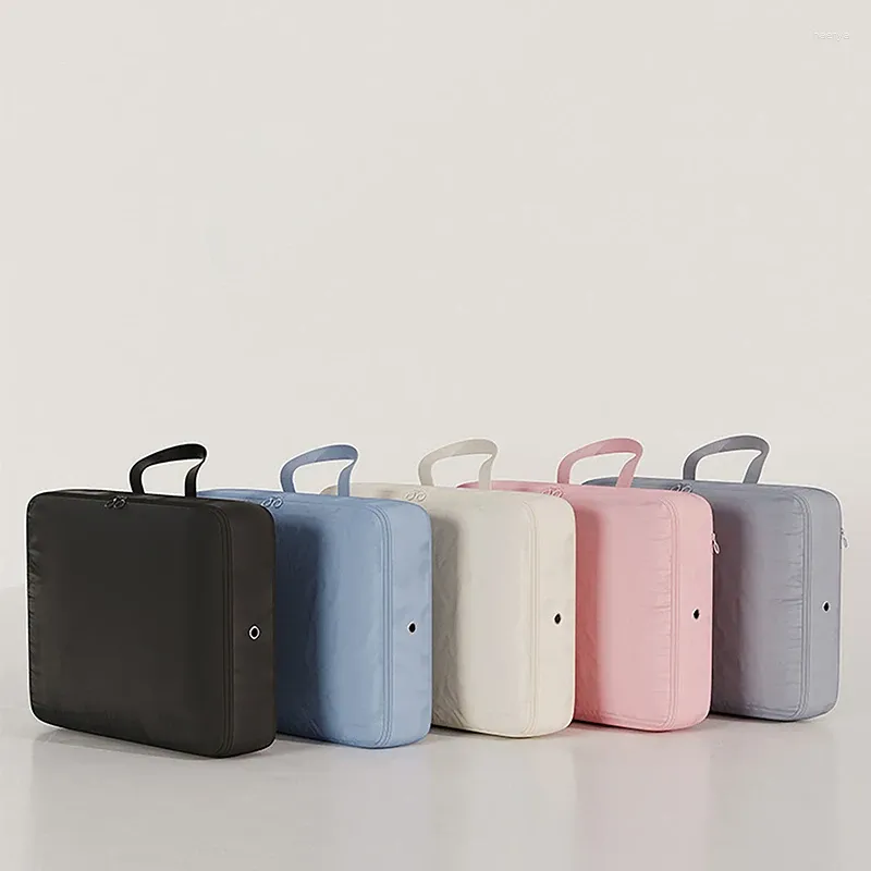 Förvaringspåsar komprimerbar resväska bärbar stor kapacitet resväska bagageförpackning kuber