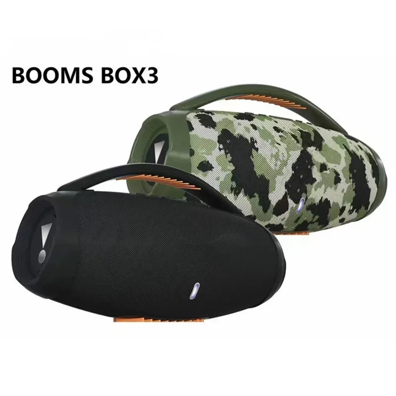 Booms Box 3 High Power 40W Subwoofer Soundbar Portable 360 Stereo Surround TWS Bluetooth Speaker