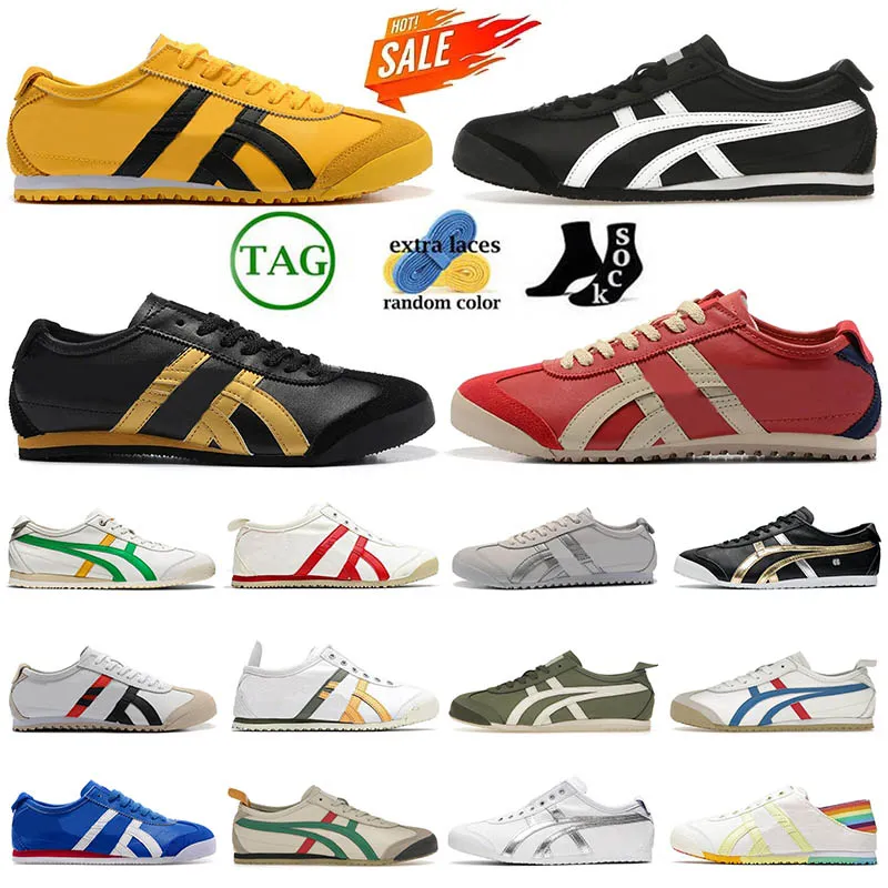 Scarpe da corsa da donna per uomo Army Trainer Uomo Onitsukass Tiger Mexico 66 Scarpe da ginnastica in pelle Scarpe firmate Gum Sail Green Beige rosso donna Sport Scarpe da ginnastica da uomo