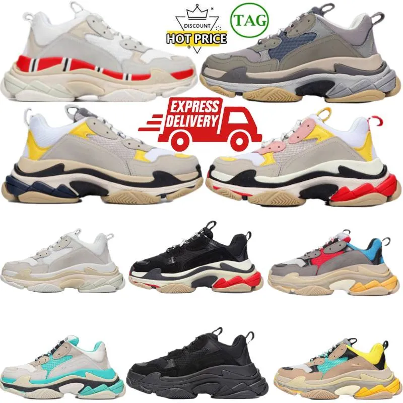 Tasarımcı Moda Ayakkabı Sneaker Kadın Ayakkabı Gri Beyaz Siyah Spor ayakkabılar Erkekler İçin Bahar Chaussures lacivert Rahat Dad Ayakkabıları TNS 35-44