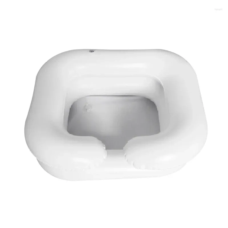 Badtillbehör Set dubbelskikts fotbad för funktionshindrade uppblåsbara schampo Basin Tub Bed Rest Nursing Aid Sink