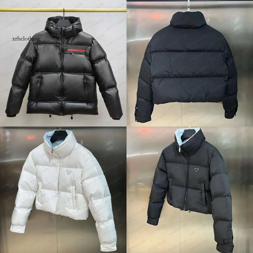 kurtki damskie 2023 Designer wycięcie lekkiego kołnierza zimowego w stylu mody krótkiej kurtki Slim Fit Winterproof Pocket Warg Katarski płaszcz S-2xl