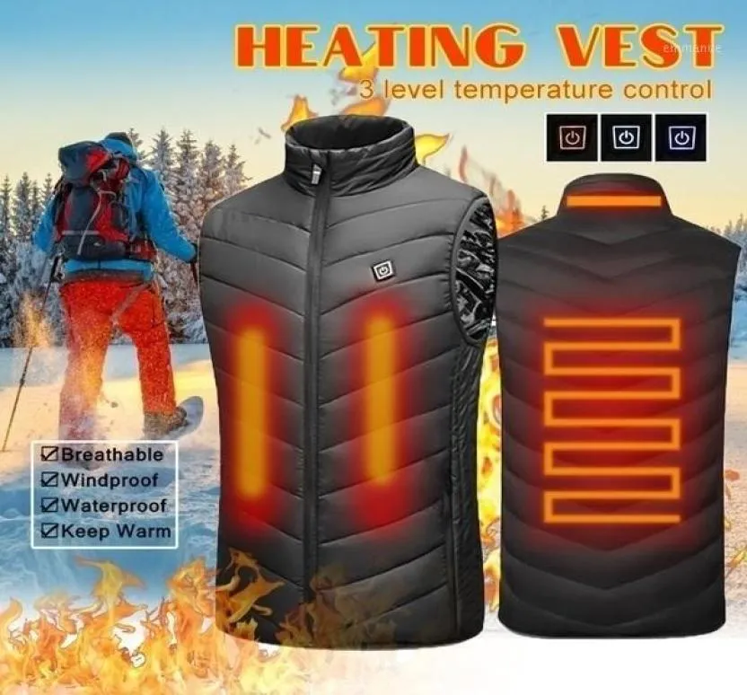 Zelfverwarmend Vest Gilet Chaleco Verwarmde Veste Chauffante Avec Batterie Doudoune Homme Hiver Calefactable Hombre6370035