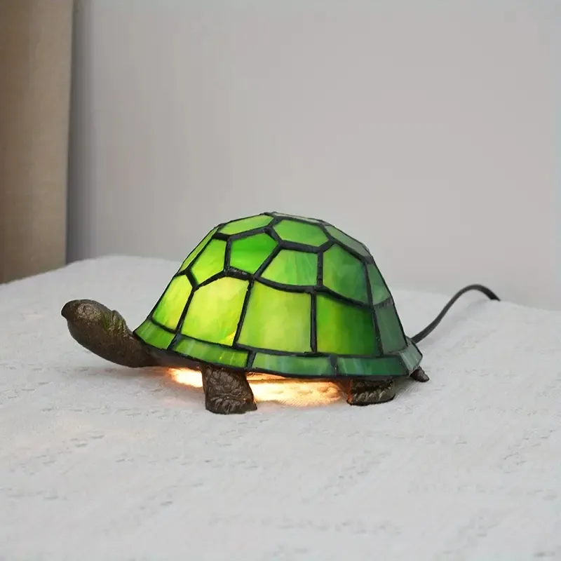 Niedliche grüne Schildkröten-Tischlampe – perfektes Geschenk für die Kinderzimmerdekoration!