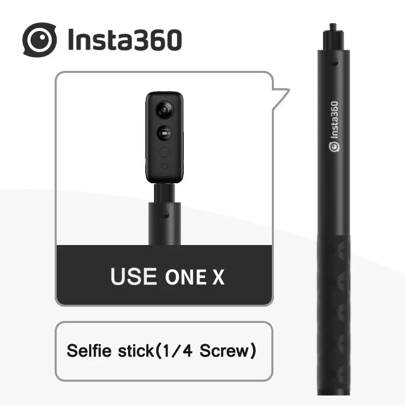 Monopods Insta360 One X /One R Selfie Stick Monopod 1/4 나사 포트 핸드 헬드 One 360 ​​VR Panorama 카메라 액세서리