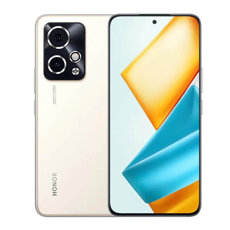 Téléphone portable d'origine Huawei Honor 90 GT 5G intelligent 16 Go de RAM 256 Go de ROM Snapdragon 8 Gen2 50MP OTG NFC 5000 mAh Android 6,7" 120 Hz AMOLED plein écran d'identification par empreinte digitale téléphone portable