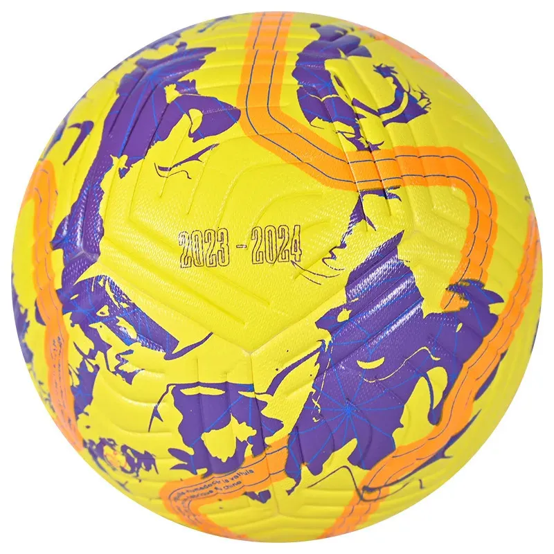 Pallone da calcio ufficiale da calcio di taglia 5 in PU resistente all'usura, impermeabile, resistente al calore, per adulti, allenamento per interni ed esterni, partita di calcio 240111