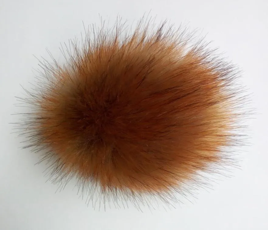 15cm faux fur ball accessories for decoration artificial PomPom Pompons balls with metal snap button 50pcsset express delive8975267