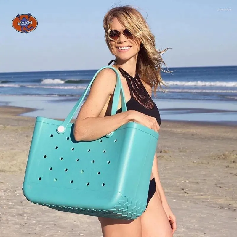 Evening Bags Beach Tote Silicone Basket With Sand Waterproof Travel Bag Sandproof Handbag Multi-Purpose Storage For Boat Pool Sports Gym