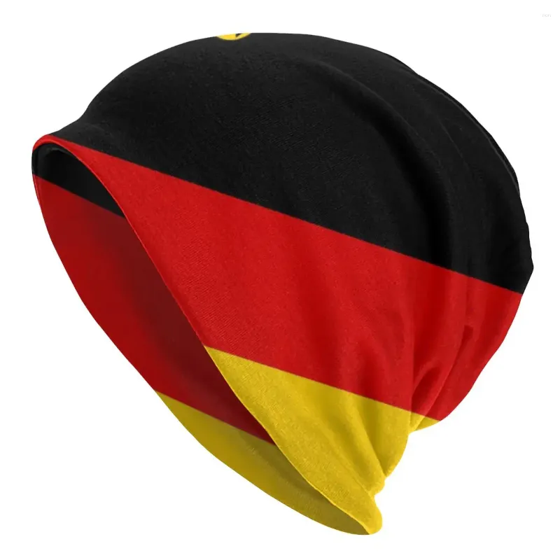 Basker tyska flagga street beanies caps unisex bonnet vinter varm stickad hatt män kvinnor kappa Tyskland beanie hattar utomhus skidkap