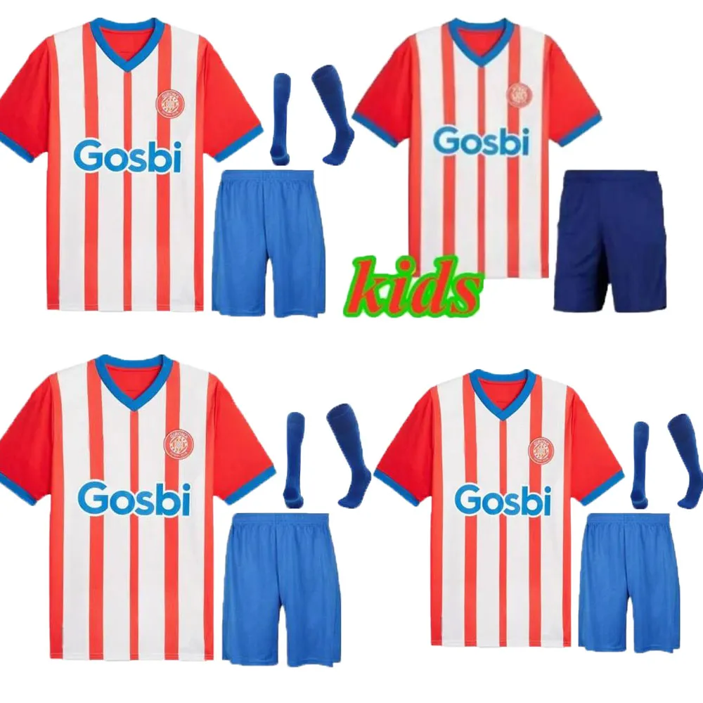 2023 2024 Girona FC Kids Soccer Jerseys Stuani 23 24 Home Away Castellanos Valery Toni Borja Garcia Villa Aleix Garcia Football Dorts Tsygankov camiseta de futbol