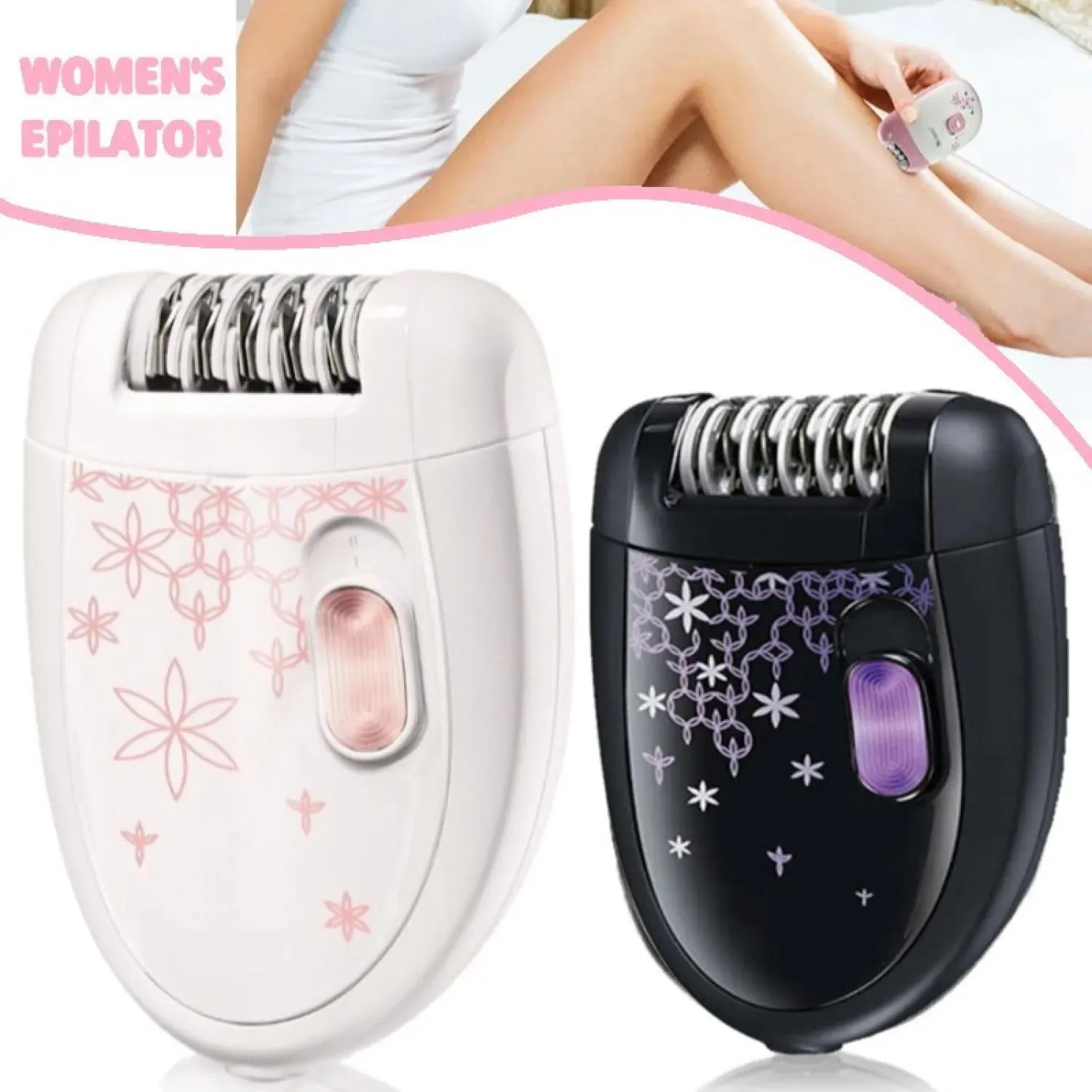 Epilator 100240V Corded Women Epilator Elektrische Haarentfernung für Körper unter Marisch -Unterarm -Epilator für Gesicht Dame Bikini Trimmer Schmerzlos