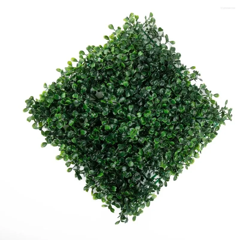 Decorative Flowers Artificial Plant Walls Foliage Hedge Grass Mat Greenery Panels Fence Yard Screen Wedding Party Background Decor Simulated