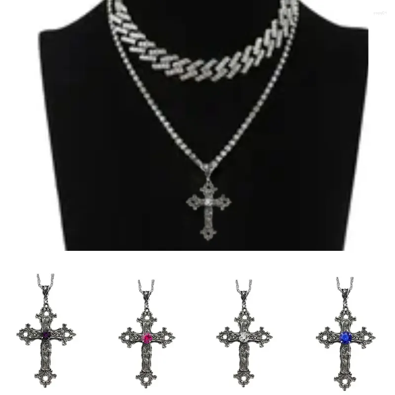 Pendant Necklaces Personality Crosses Necklace For Men Personalized Stylish Neck Accessory Daily Wear