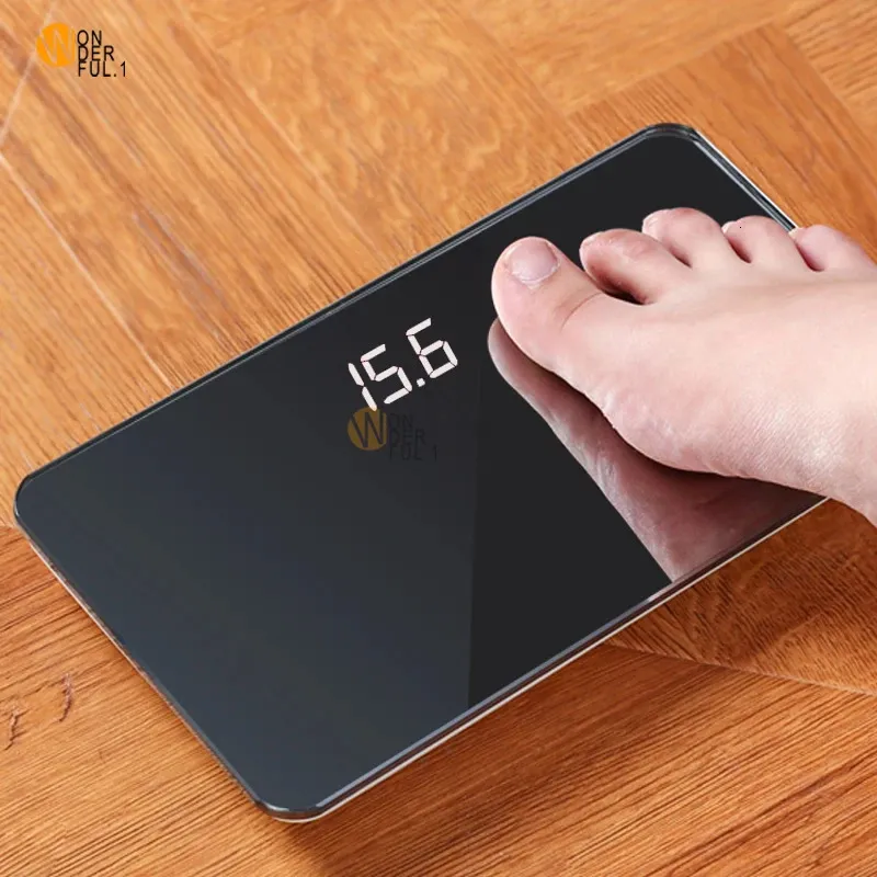 Elektroniska skalor Hemkropp som kallas exakt vuxen Smart Weight Scale Mirror Mini Pocket Scale Digital Human Weight Mi Scales 240110
