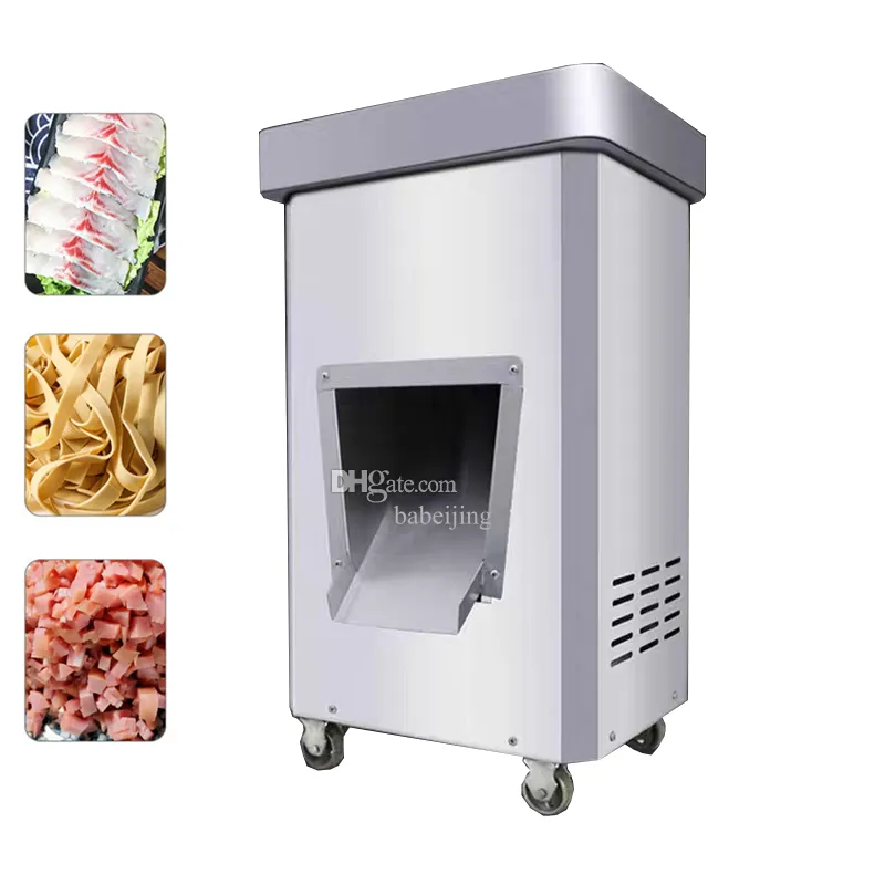 Machine de découpe de viande fraîche 2200W, trancheuse de viande électrique multifonctionnelle disponible dans le commerce