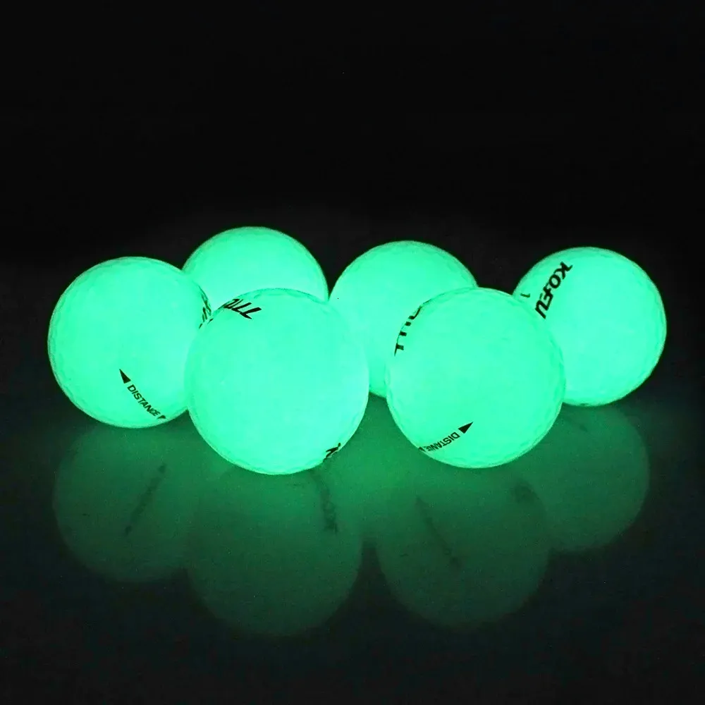 1 Set Fluorescent Luminous Night Light LED Golf Balls Glow In The Dark 240110