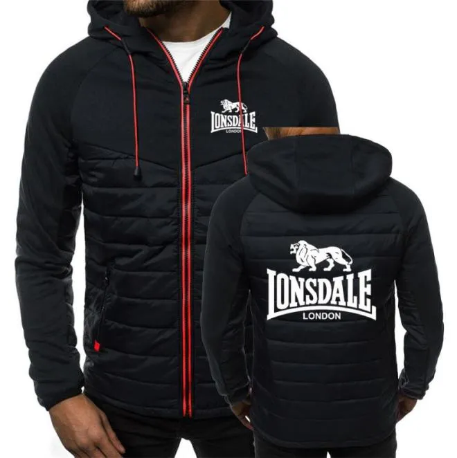 Men039s Hoodies Sweatshirts Men39s Jacket Lonsdale Printing Unisex Sport Zipper Bekväm bomullshylsa Ytterkläder Male L4961033