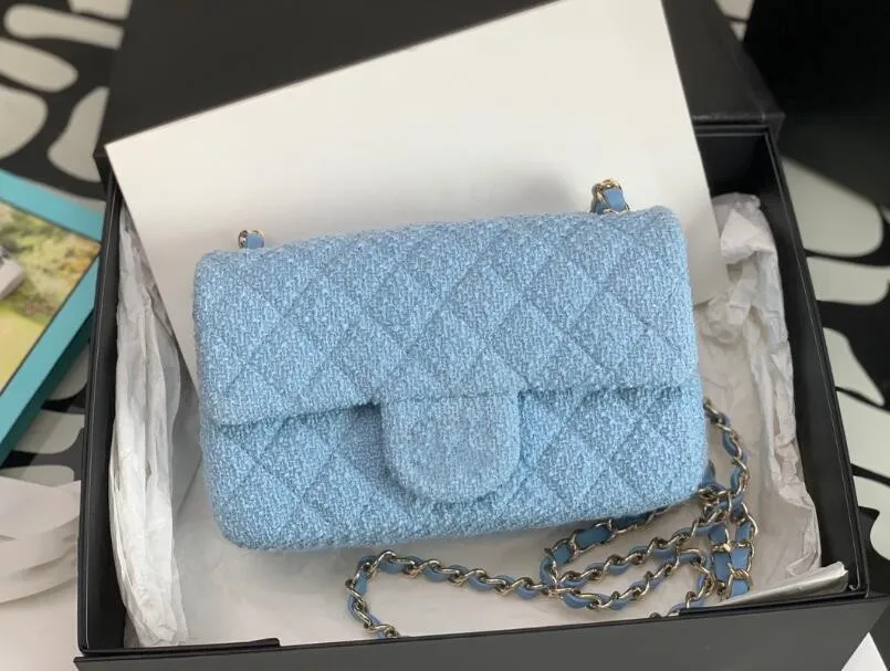 2024 sacos de moda clássico um ombro crossbody quadrado designer bolsa feminina de alta qualidade gelo crack couro cor sólida high-end corrente atmosférica ombro