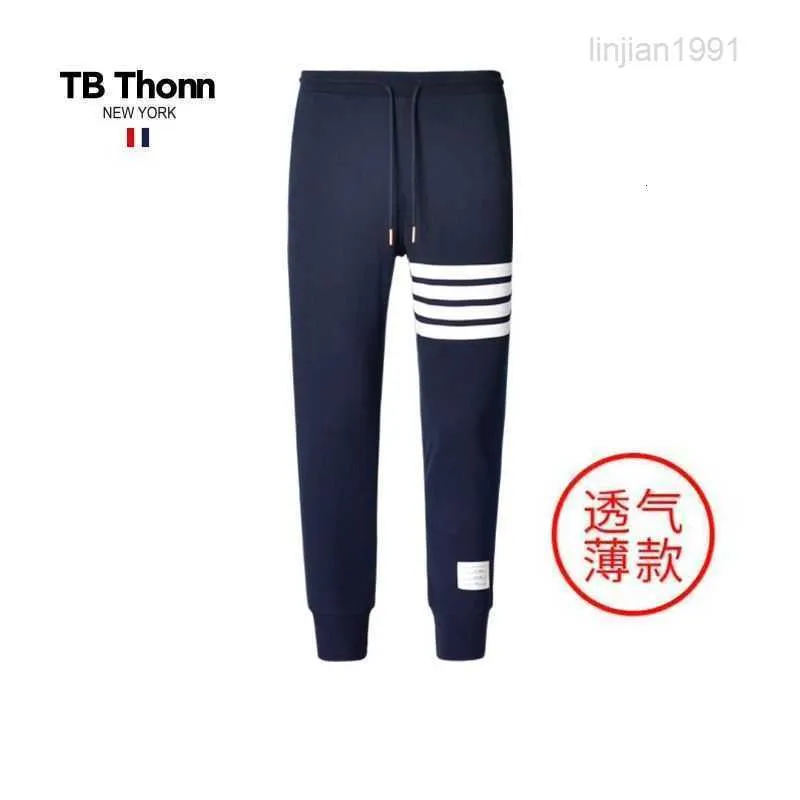 Pantalones de protección para hombre y mujer, ropa informal de alta calidad, tejido de hilo personalizado, fino, de algodón liso, novedad de verano, Tb Thonn