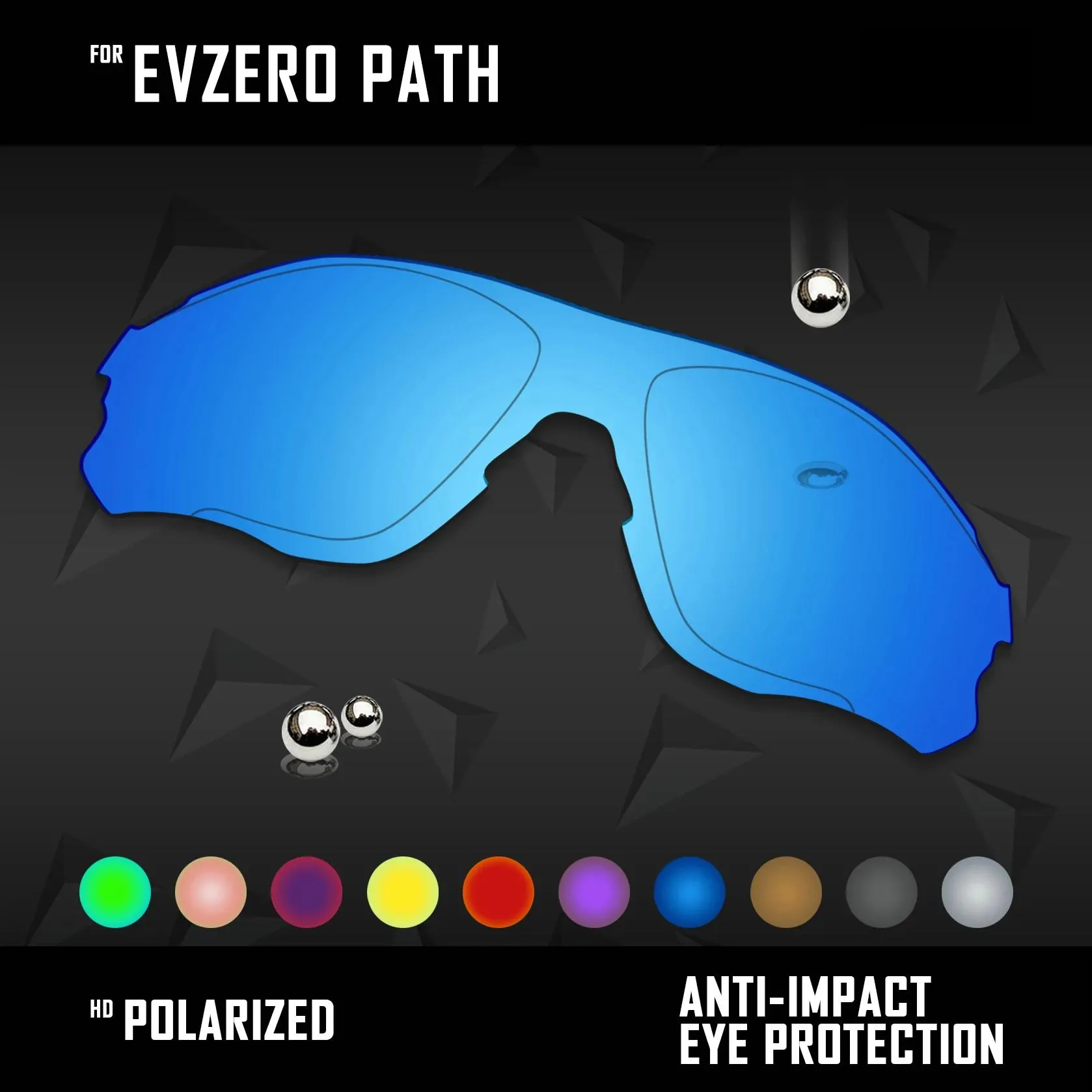 Sunglasses Oowlit Lenses Replacements for Evzero Path Sunglasses Polarized Multi Colors