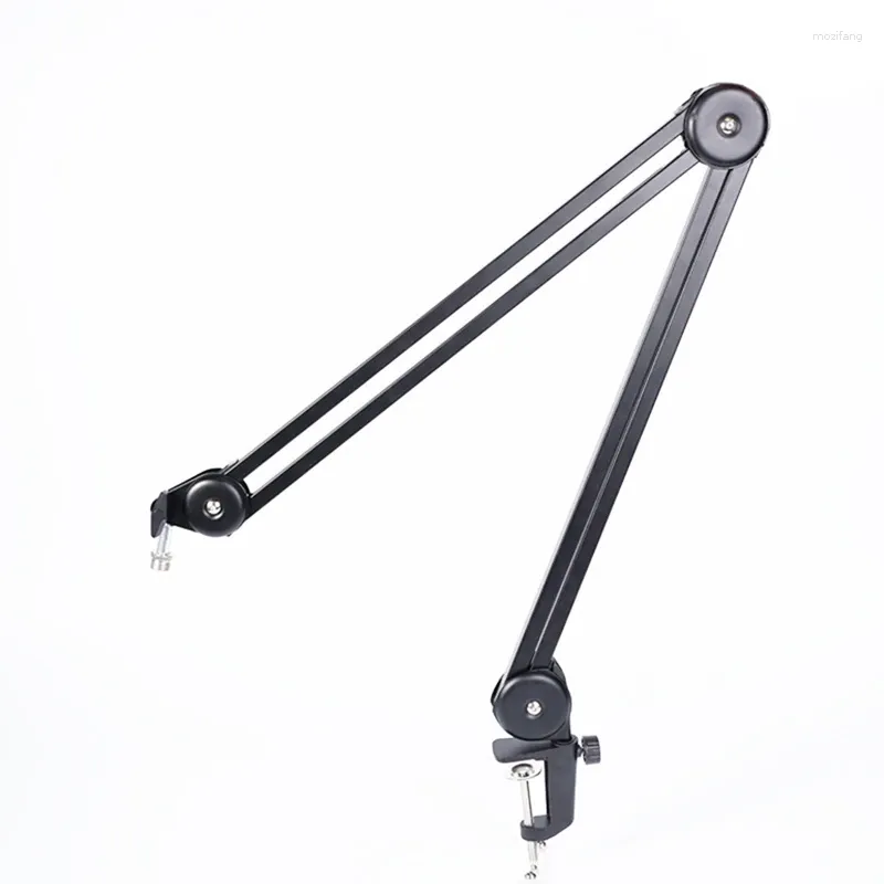 Microphones Microphone Boom Bras Stand Support en porte-à-faux robuste Trépied Suspension réglable Ciseaux Spring Mic pour Live