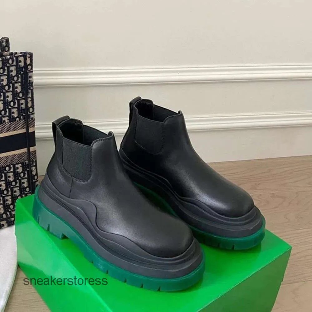 2024 10cm Designer Bota Botas Bottagas Família Venetass b Nova Versão Alta Casal Grande Tubo Grosso Soled Chaminé Verde 16cm 22cm Rcvv