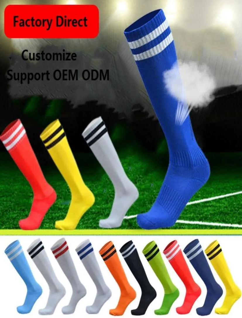 Soccer Socks for Kids and Adult football Stocking Over knee Stripes Long Tube Absorbent Sweat Anti slip Sports Sock7039136