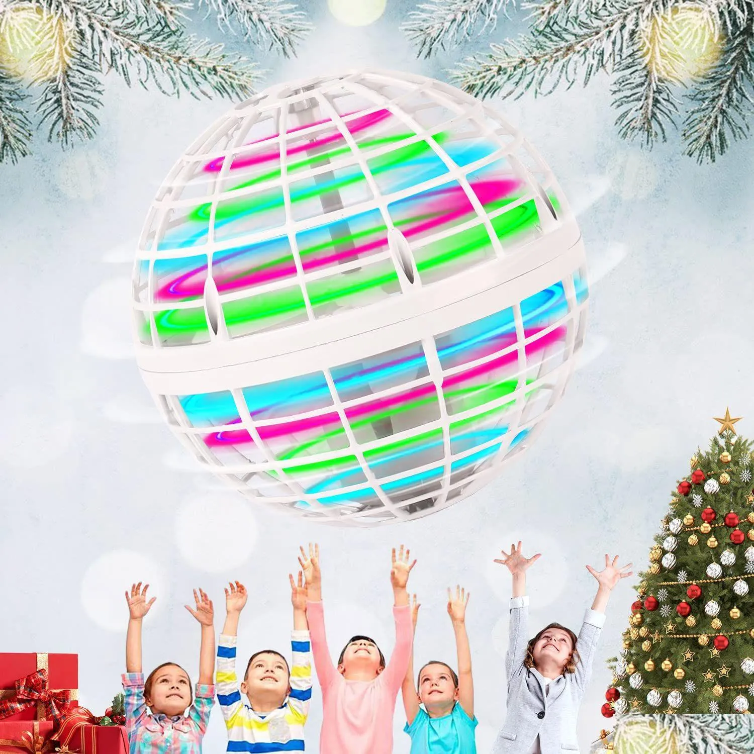 Magic Balls Flying Orb Ball Toy2022 Upgraded Space Pro Cool Hover Toy With Rgb Lights Spinning 360° Gifts For Kids Adts Outdoor Indo Dhuc8