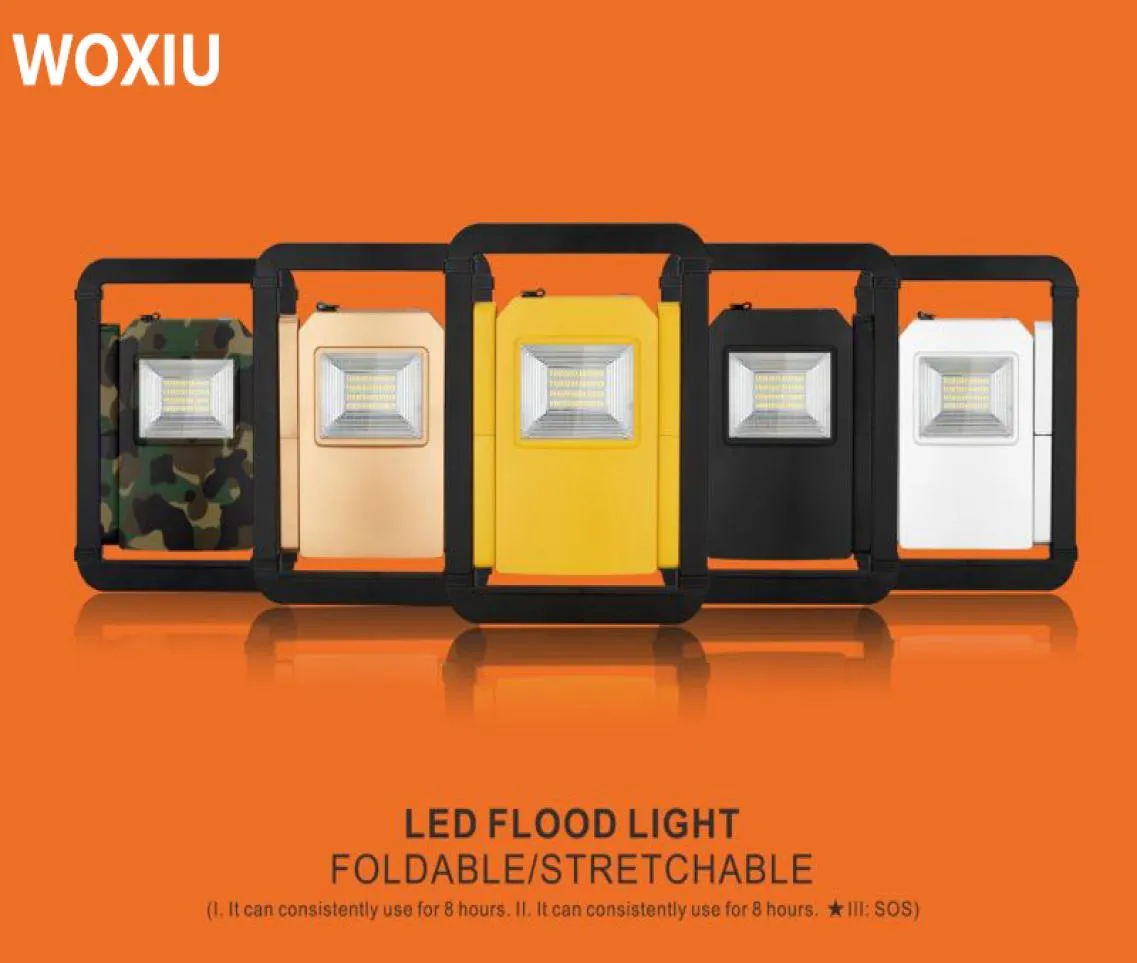 Woxiu Earthquake Lights LED Outdoor Flood Foldbar Stretchable Security Chargeable Garden Spot Lamp Power 30W ALWARDLIGHT 3000LM SO3853795