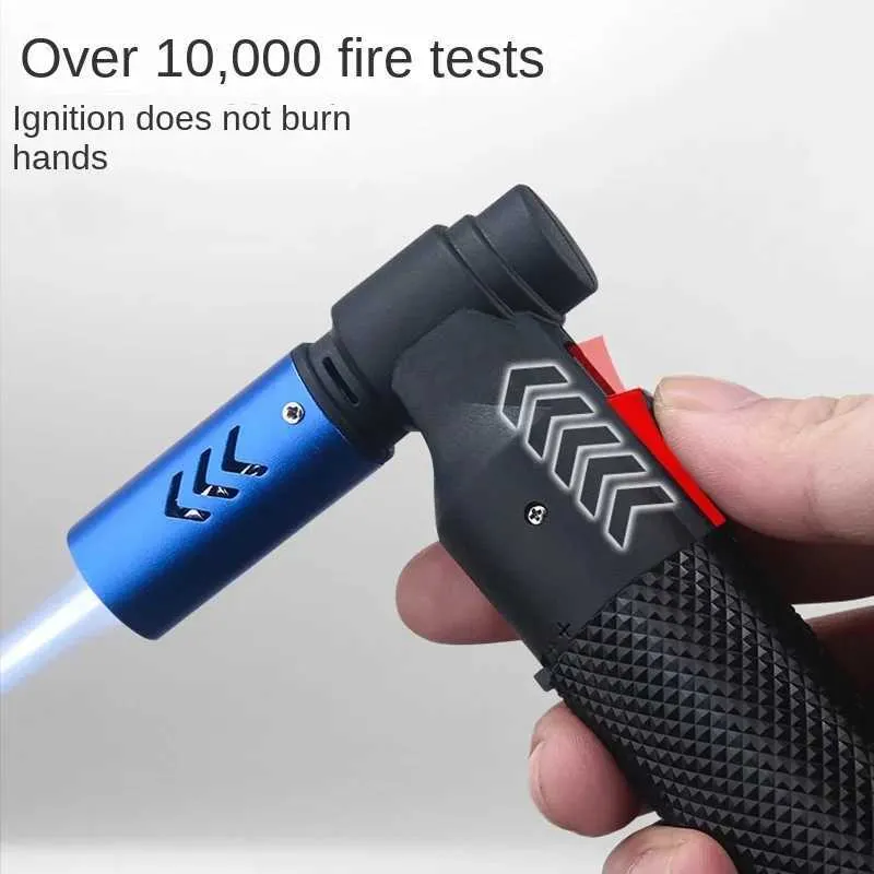 Honnête nouveau vente en gros transfrontalier petit allume-cigare gonflable en métal droit extérieur Portable pistolet à flamme haute température