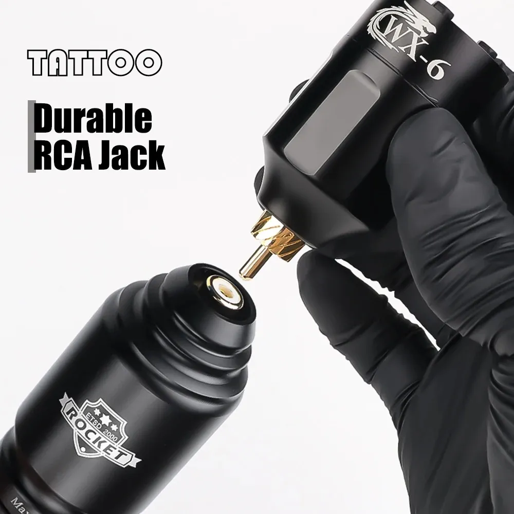 Rocket Mini Tattoo Machine Kit Wireless Rotary Tattoo Pen with