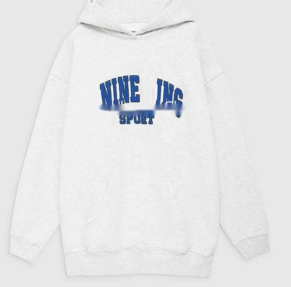 Annie Bing Anins Sweatshirts Hot Sale Women Designer Fashion Cotton Hooded New Ab Aniner Bing Classic Letter Print Wash Water Graphic Hoodie 05