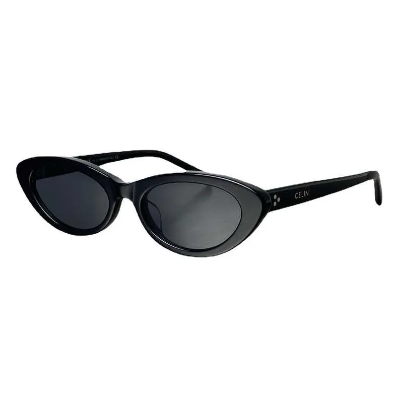 Дизайнерские солнцезащитные очки Celin's Солнцезащитные очки Женские кошачий глаз Advanced Sense Small Face Новая устойчивая к УФ-излучению белая оправа Sun KQGE