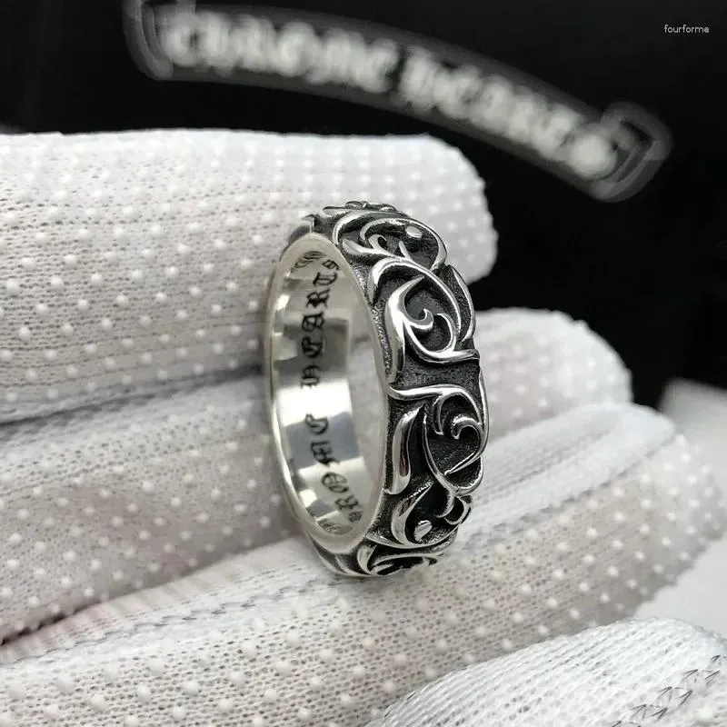 Clusterringen Vintage roestvrij staal voor mannen vrouwen zilveren kleur punk biker cool streetwear jongen man ontwerper sieraden vakantiecadeau 2024