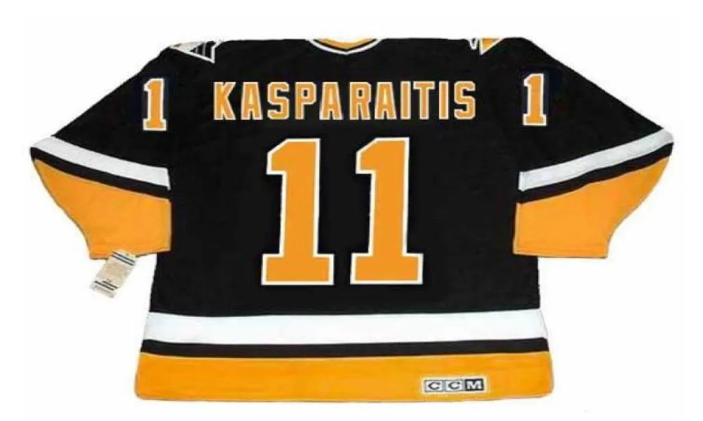 Niestandardowe mężczyźni Młodzież Kobiety Vintage 11 Darius Kasparaitis CCM Hockey Jersey Rozmiar S5XL lub Custom dowolne nazwisko lub numer1425590