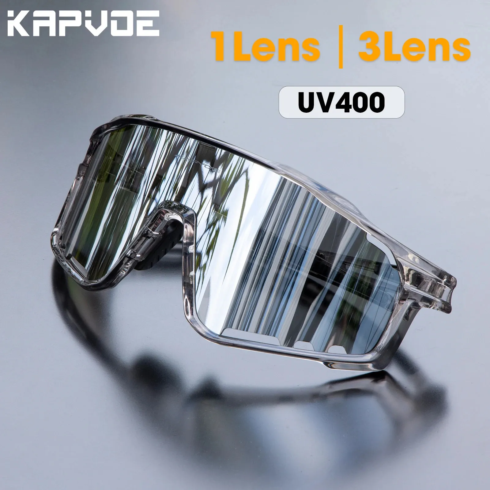 Kapvoe Cycling Sunglasses Polarized Bicycle Bike Men UV400 Racing Road Mountain Eyewear Women Outdoor Sport Goggles 240111