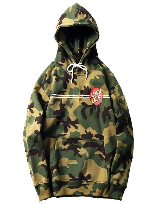 Sweat à capuche hommes skateboard surf Camouflage lettre impression pur coton pull à capuche mode Hip hop pull nouveau style5661691