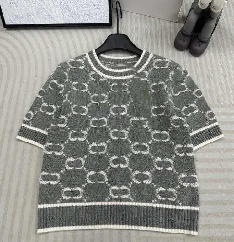 2024GG Women Knits Tees New High Quality Designer Knit G T Shirt mode Korta ärmar Casual tröja toppar